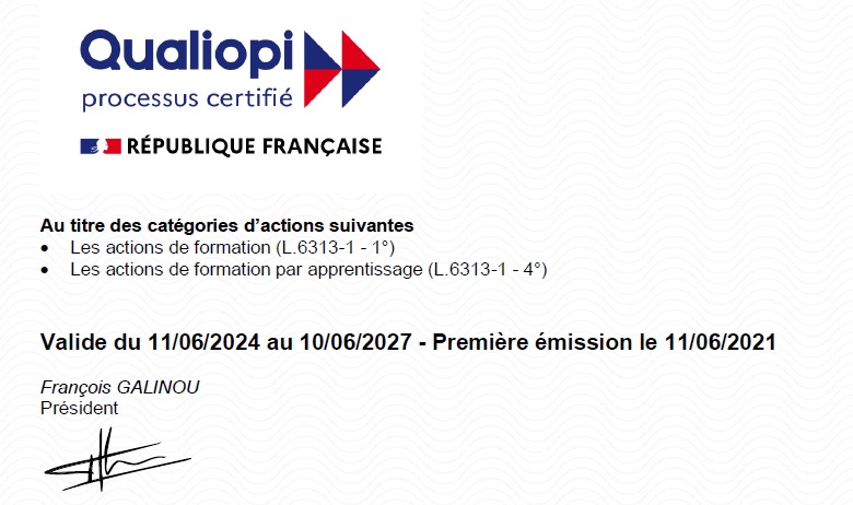 Certificat Qualiopi - Abondance Formation
